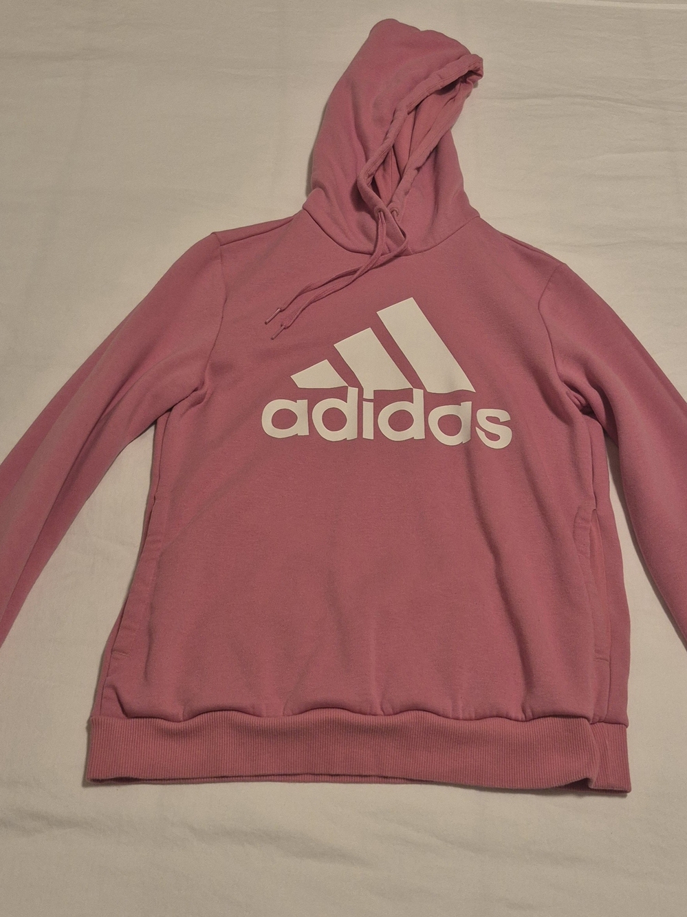 adidas Pink Women's Logo Hoodie Sweatshirt